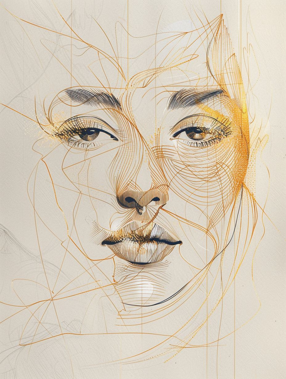 Ethereal Charcoal Portrait Sketches - Image 1
