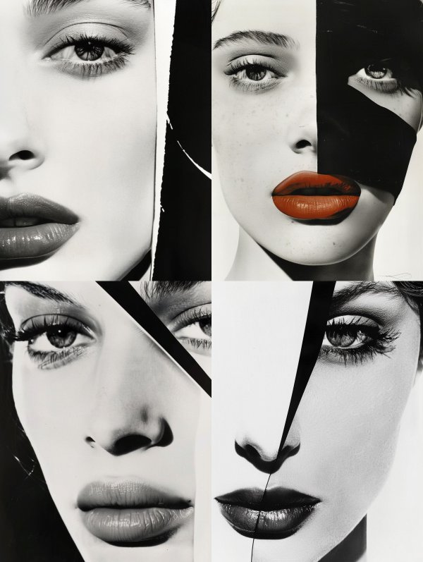 Fragmented Beauty: A Surrealist Collage