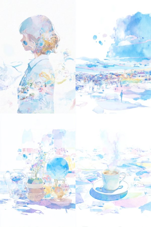 Ethereal Dreams in Pastel Watercolors