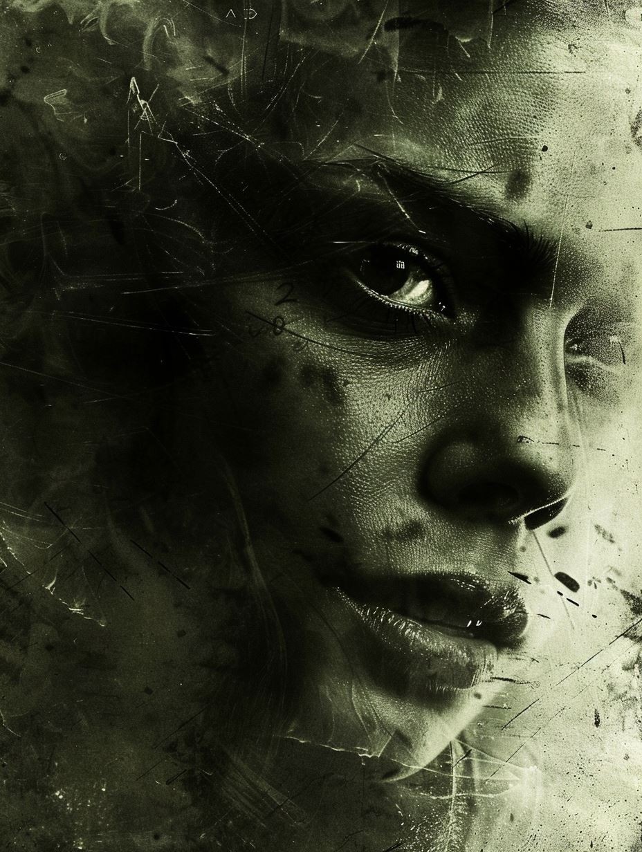 Gritty Cinematic Shadow Portrait - Image 4