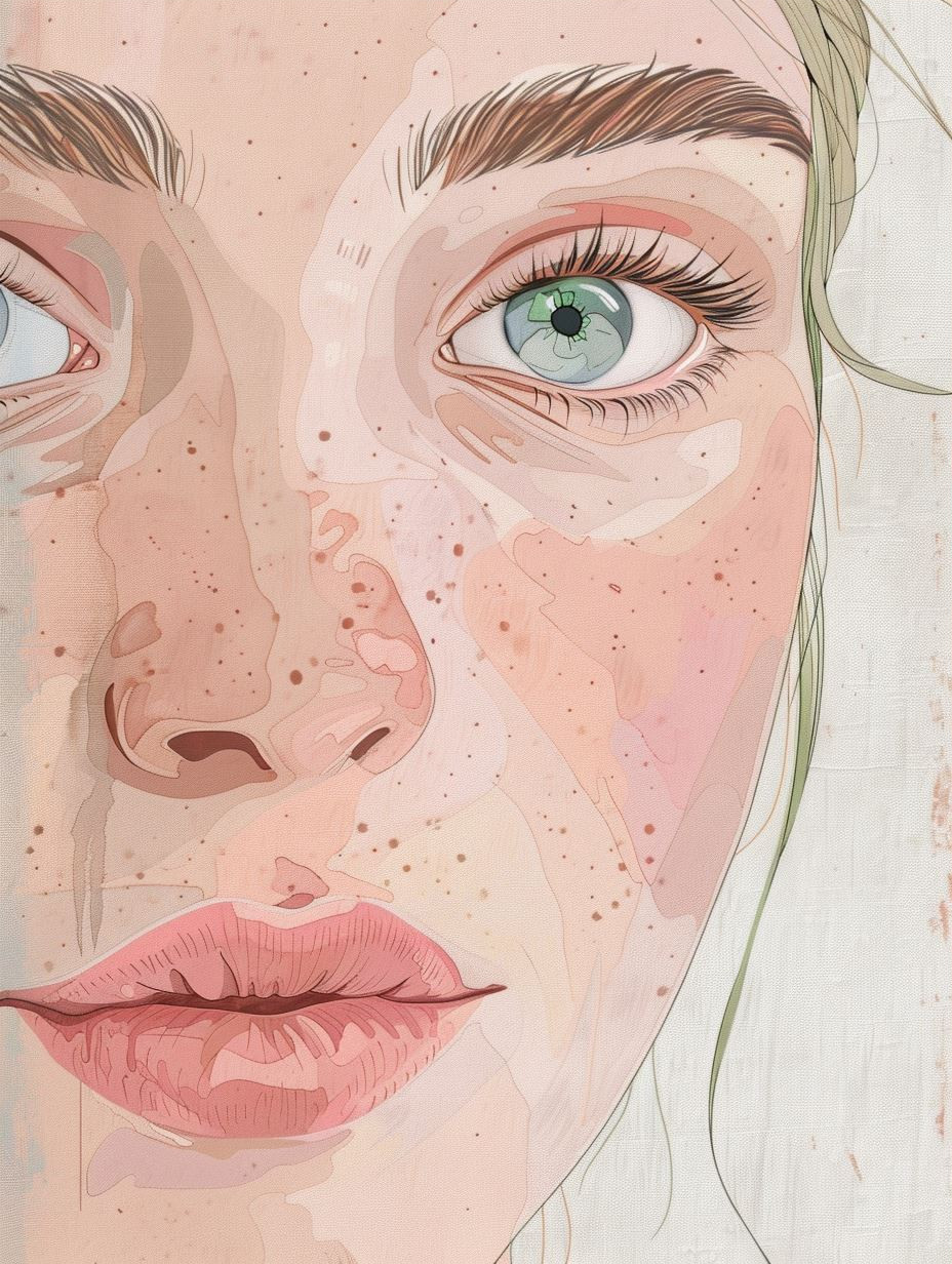 Ethereal Freckled Portrait Studies - Image 3