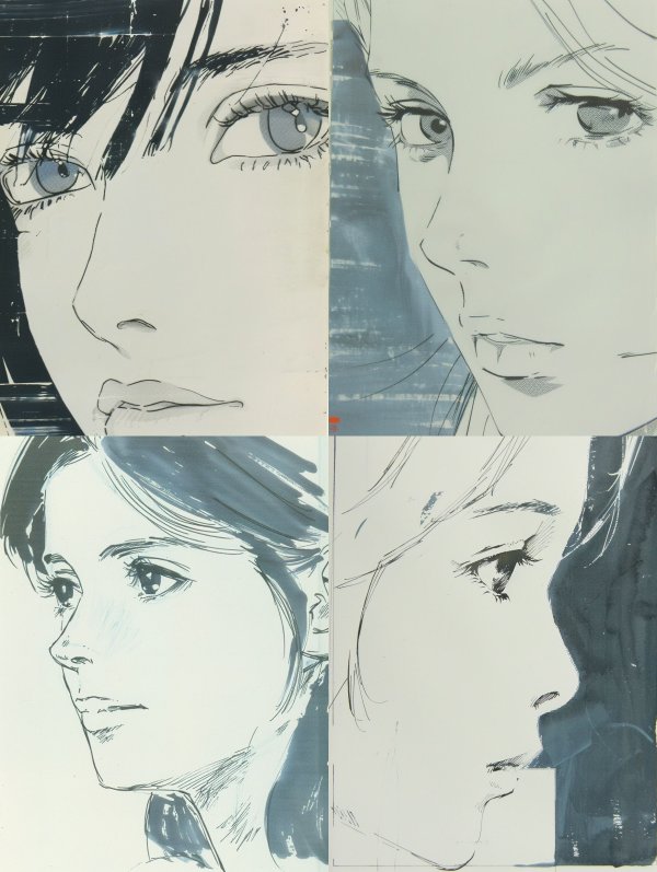Ethereal Gaze: A Study in Ink