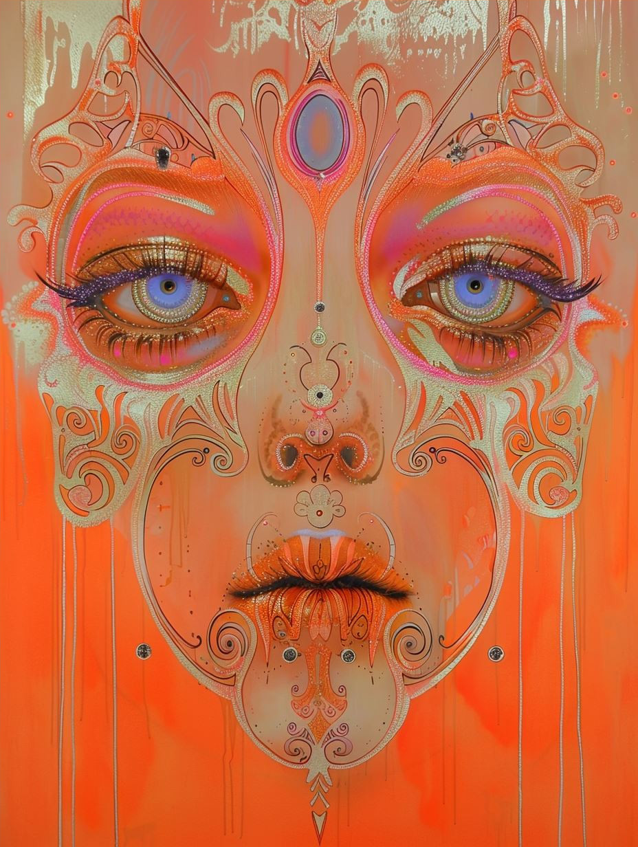 Ethereal Neon Surrealist Portraits - Image 4