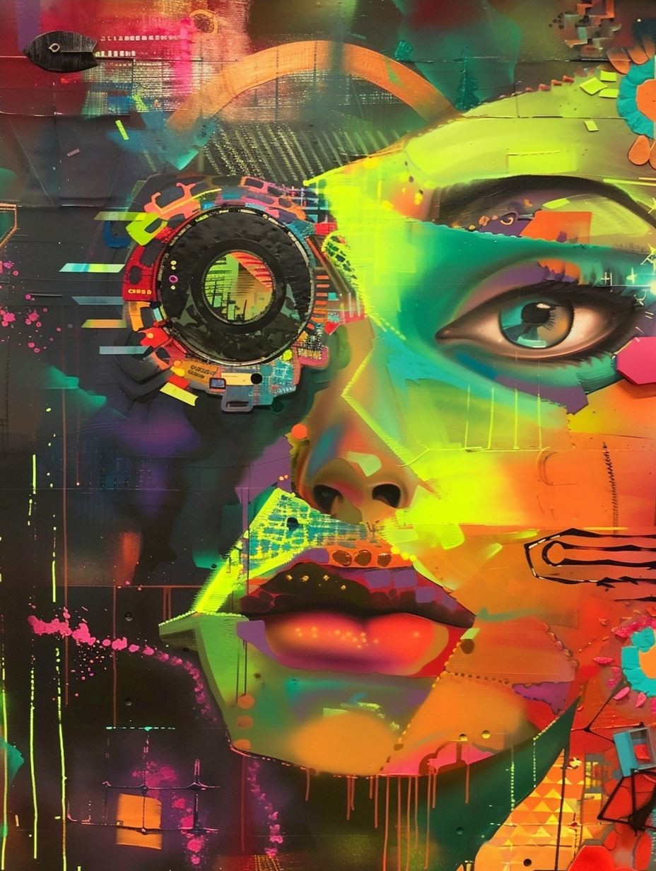 Cybernetic Glitch Portrait - Image 4