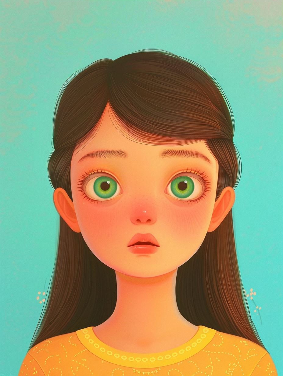 Whimsical Gazes: A Digital Portrait Study - Image 3