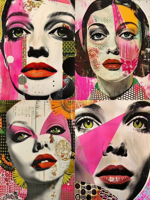 Neon Fragments of a Feminine Gaze