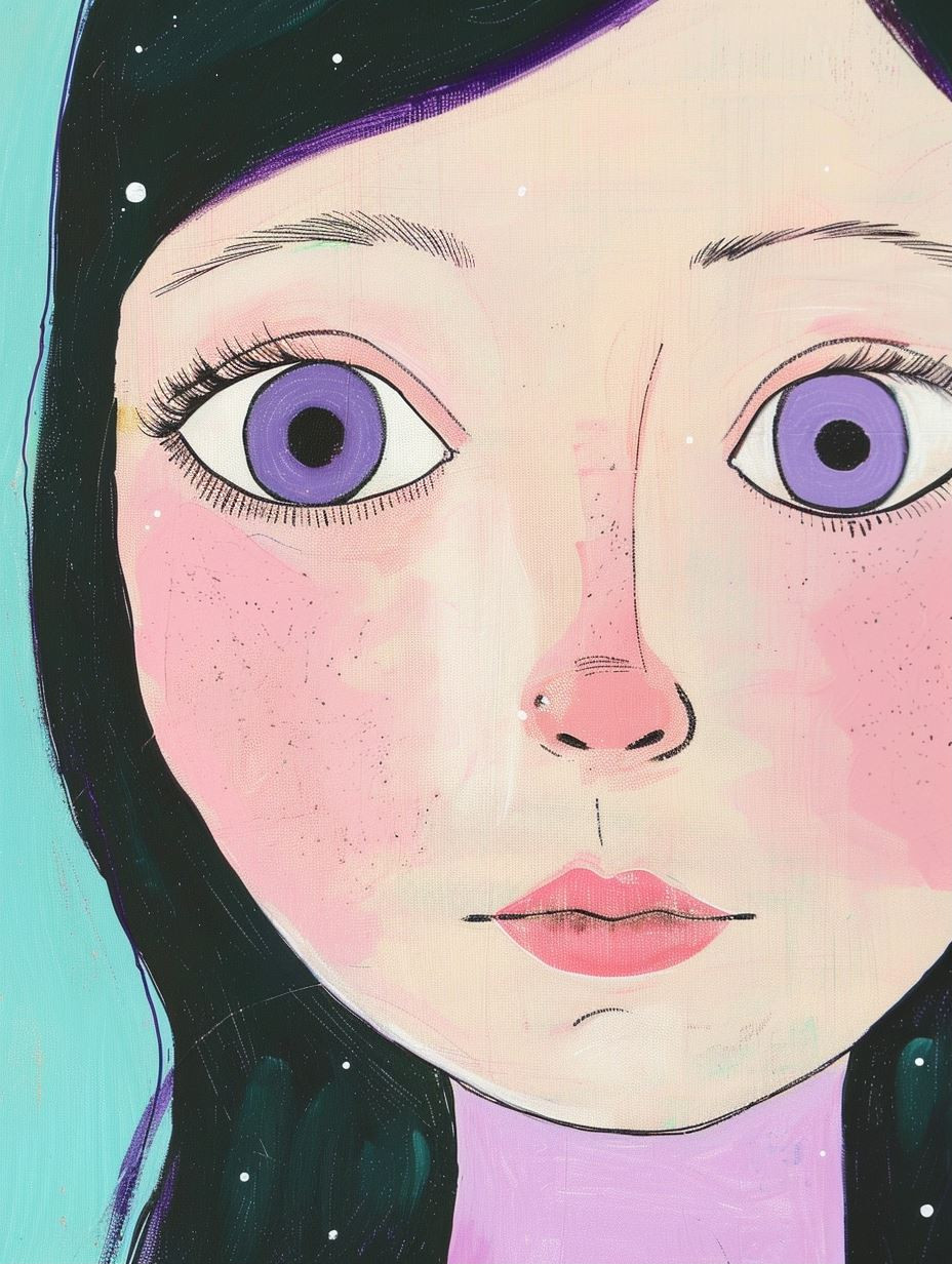 Dreamy Pastel Pop Portrait