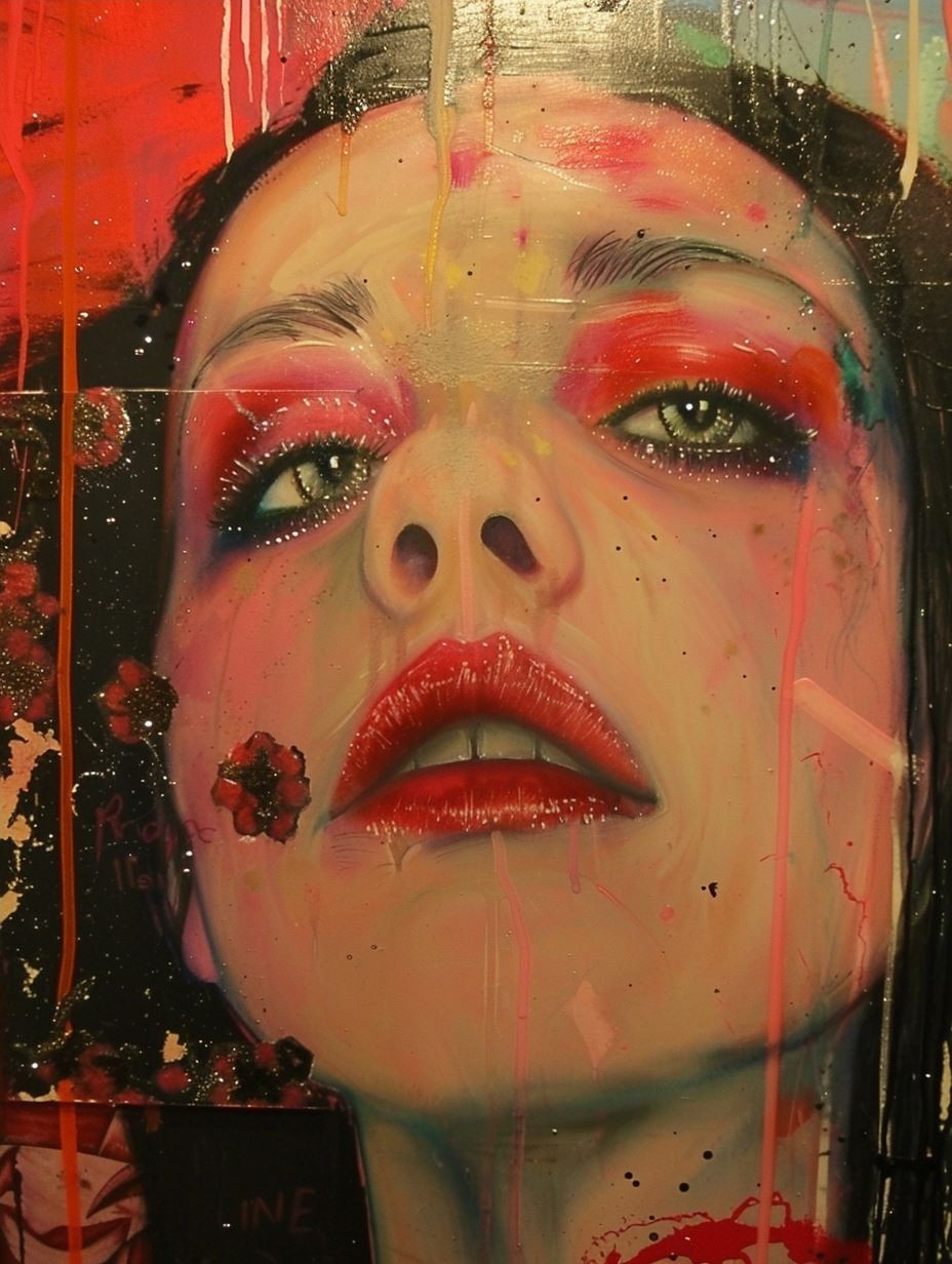 Crimson Glitch Portrait 3 - Image 4