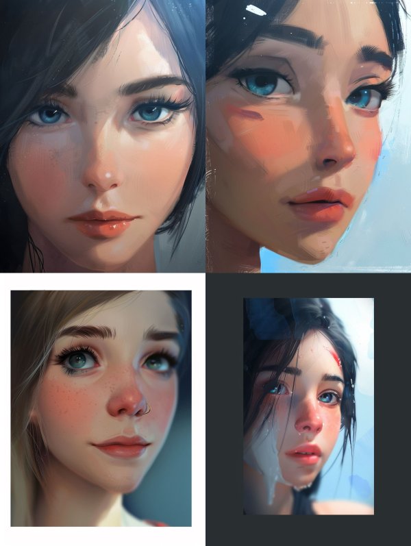 Digital Portraits of Ethereal Women