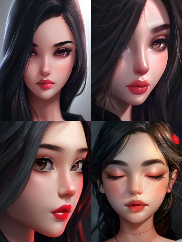 Ethereal Visions of Digital Beauty