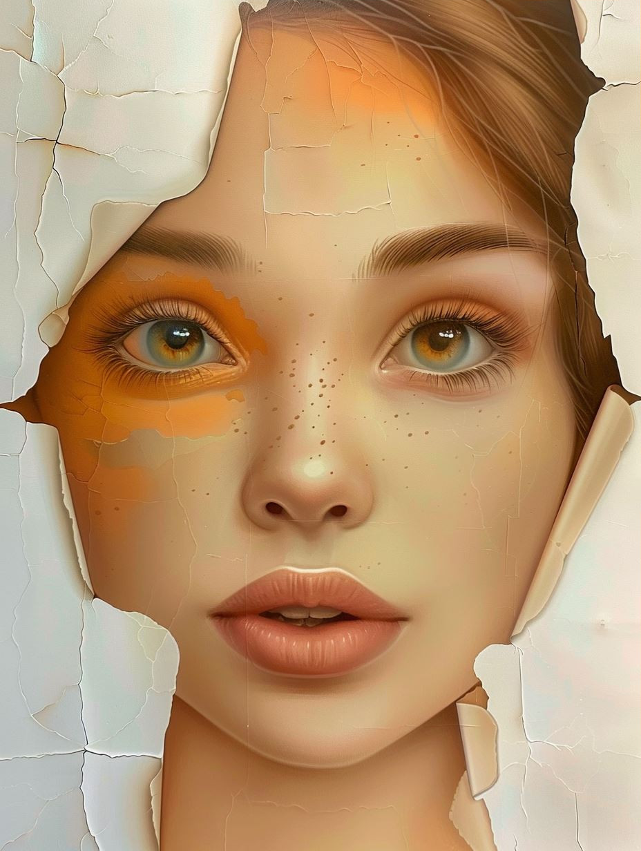 Golden Gaze Hyper-Realistic Portrait - Image 3
