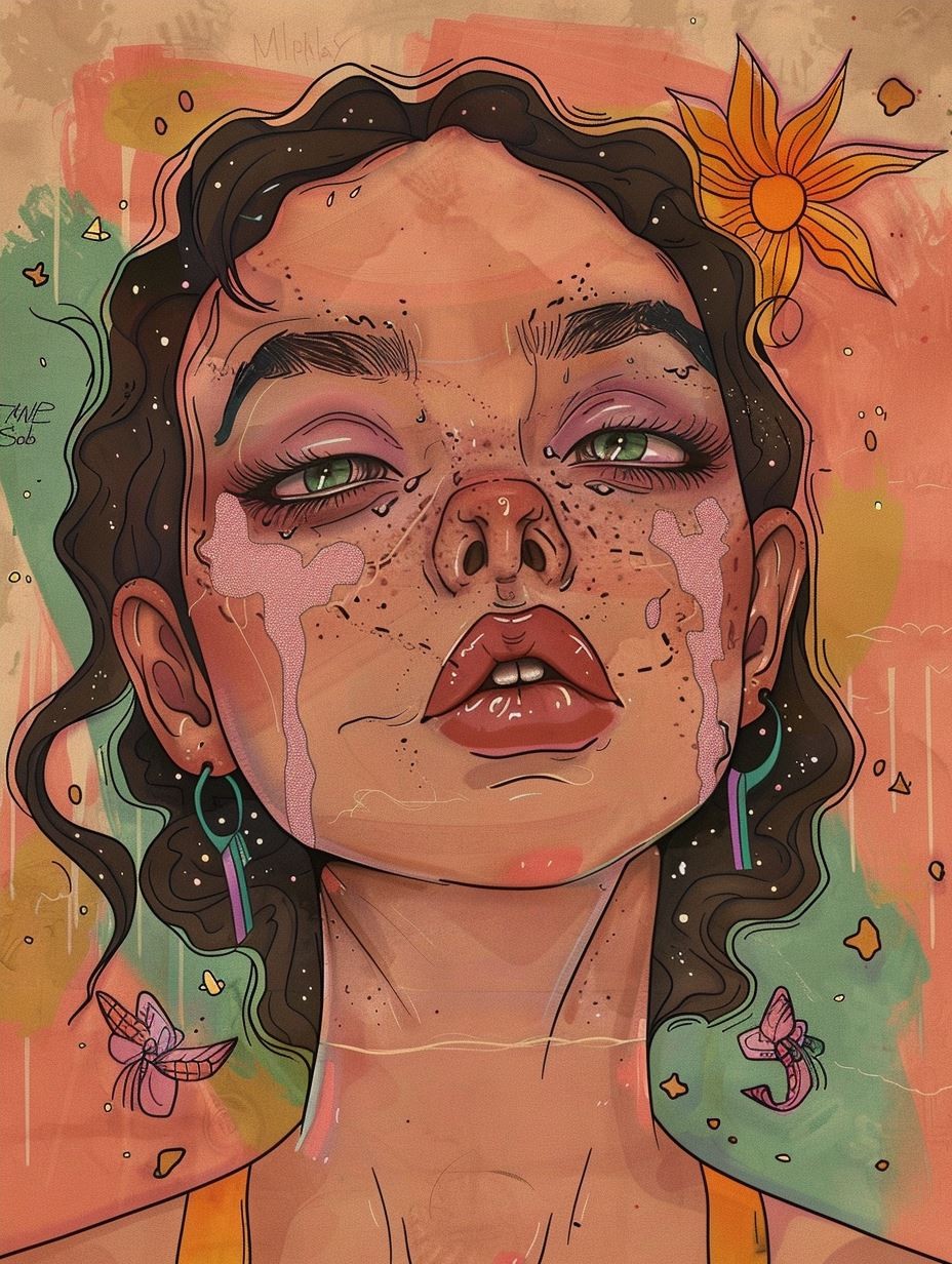 Ethereal Earthy Portrait Art - Image 4