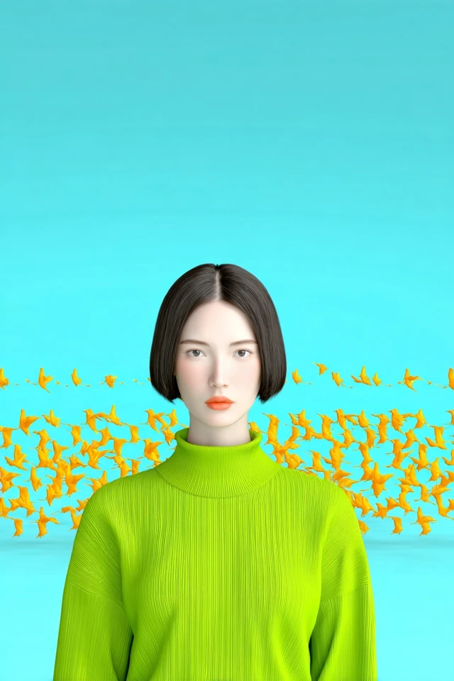 Neon Pastel Serenity - Image 1