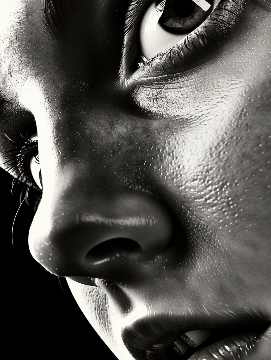 Hyper-Realistic Monochrome Skin Texture - Image 1
