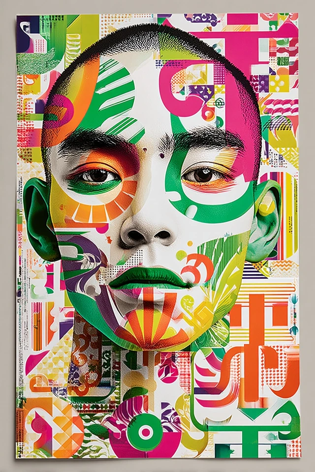 Chromatic Prism Portrait - Image 1