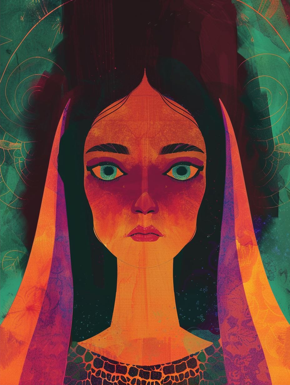 Mystic Portraits in Vibrant Hues - Image 2
