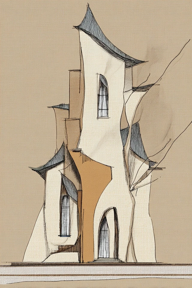 Elegant Fashion Sketch - Image 6