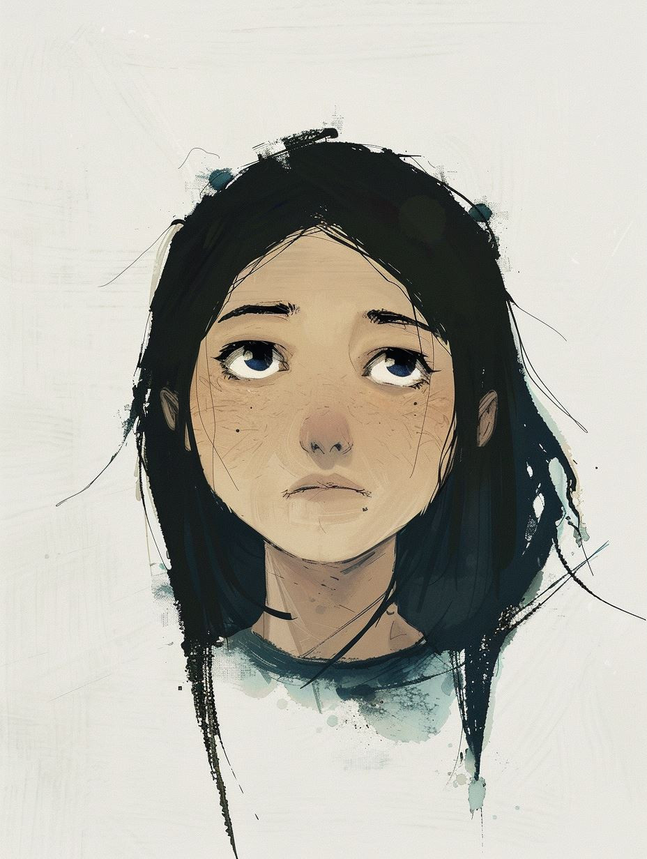 Melancholy Gazes in Digital Art - Image 1