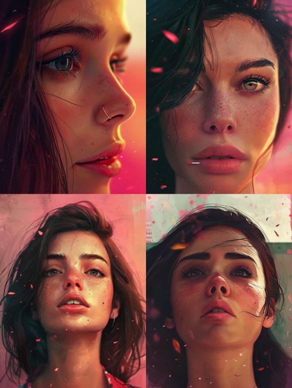 Neon Sunset Gaze