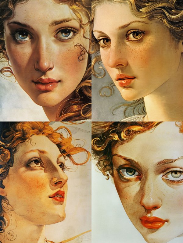 Ethereal Gazes of Golden Light