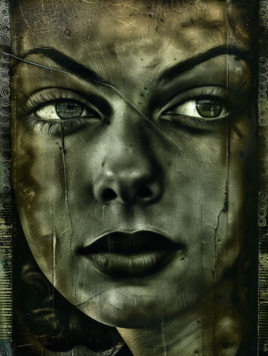 Haunting Echoes of Somber Faces - Image 3