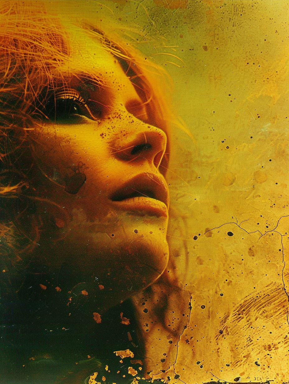Golden Ethereal Portrait Decay - Image 3