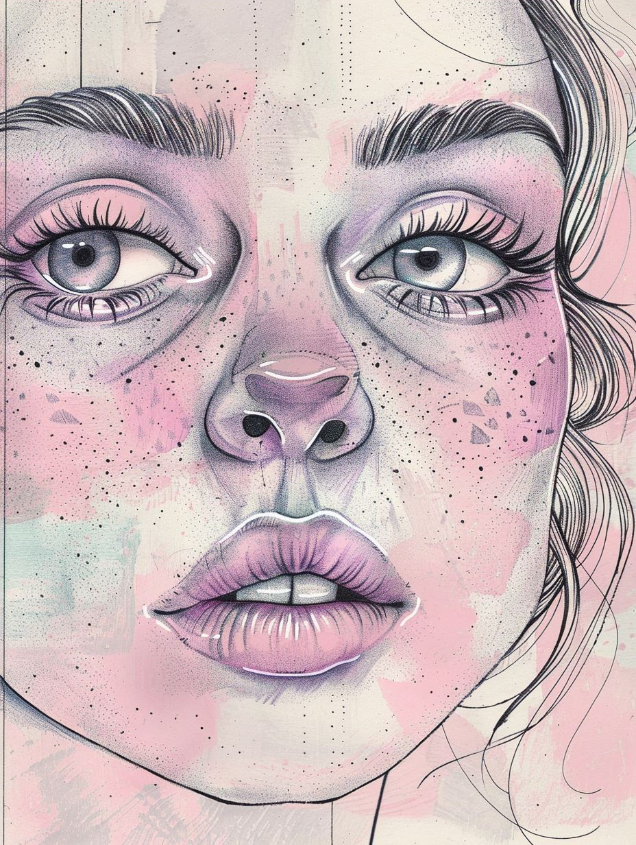 Ethereal Gaze: A Study in Pastel Portraits - Image 4