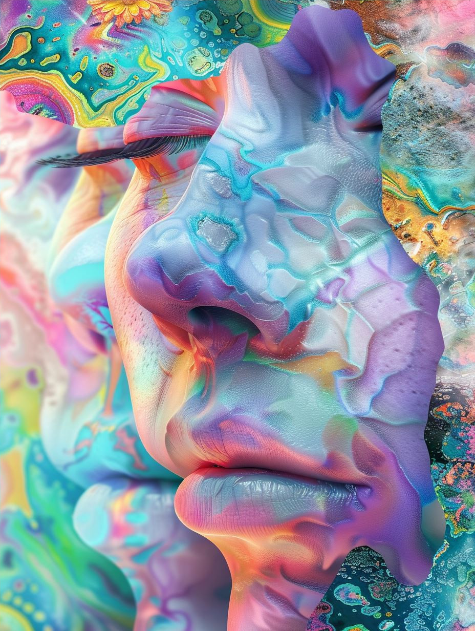 Psychedelic Prism Portrait Study - Image 4