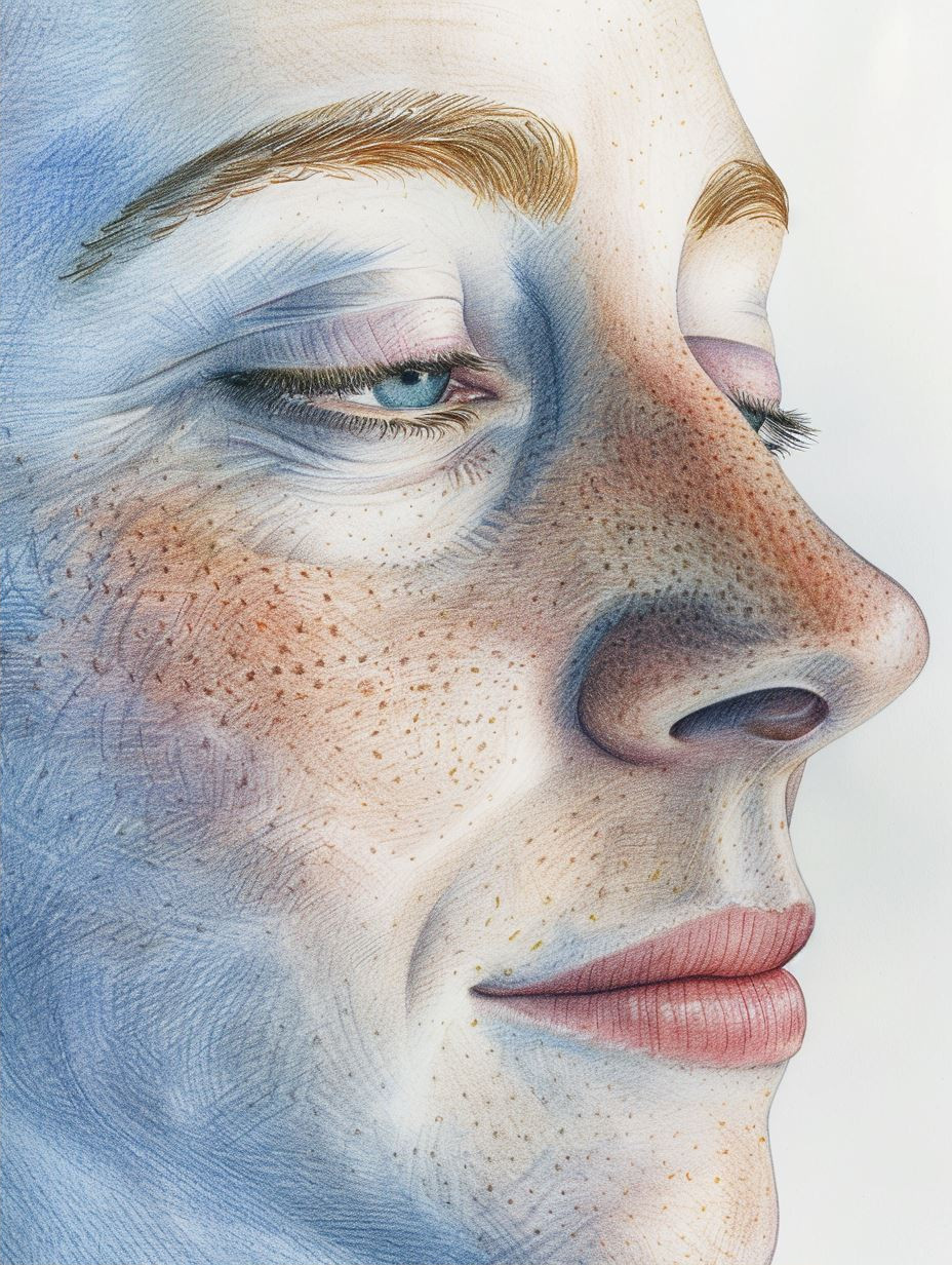 Hyper-Realistic Freckled Portrait Study - Image 2