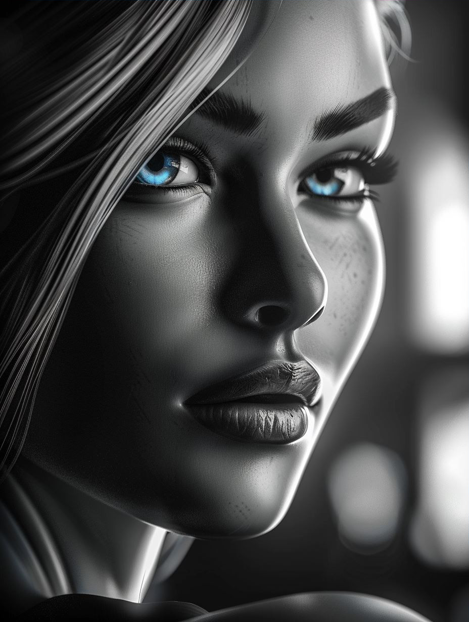 Neon Cybernetic Portrait Series - Image 3