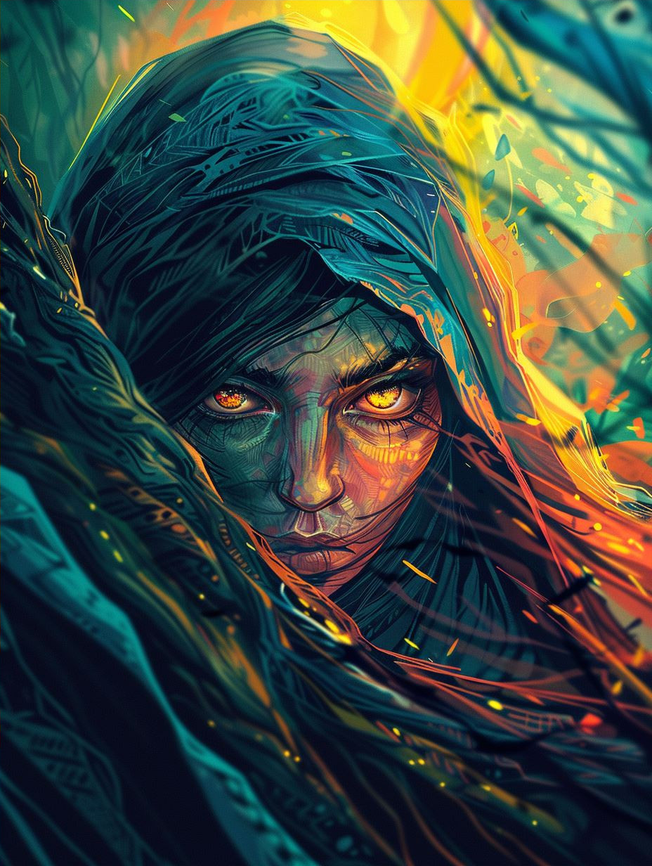 Ethereal Glow of Neon Portraits - Image 4