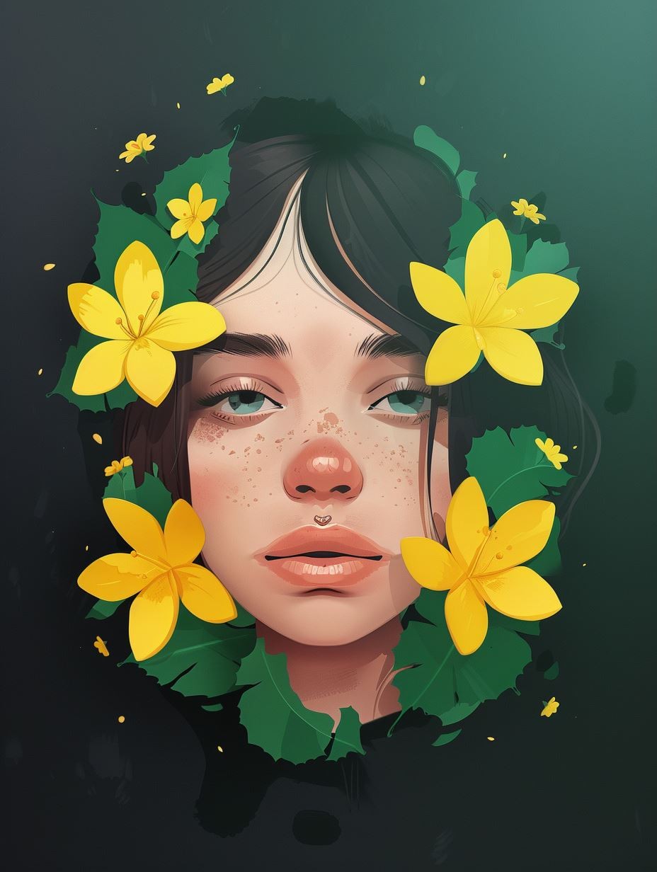 Floral Dream Portrait 2 - Image 1