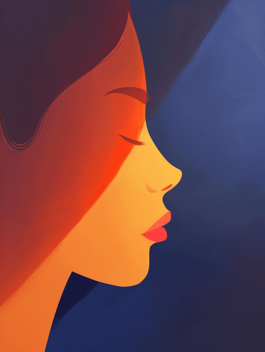 Radiant Contrast Portrait Study - Image 2