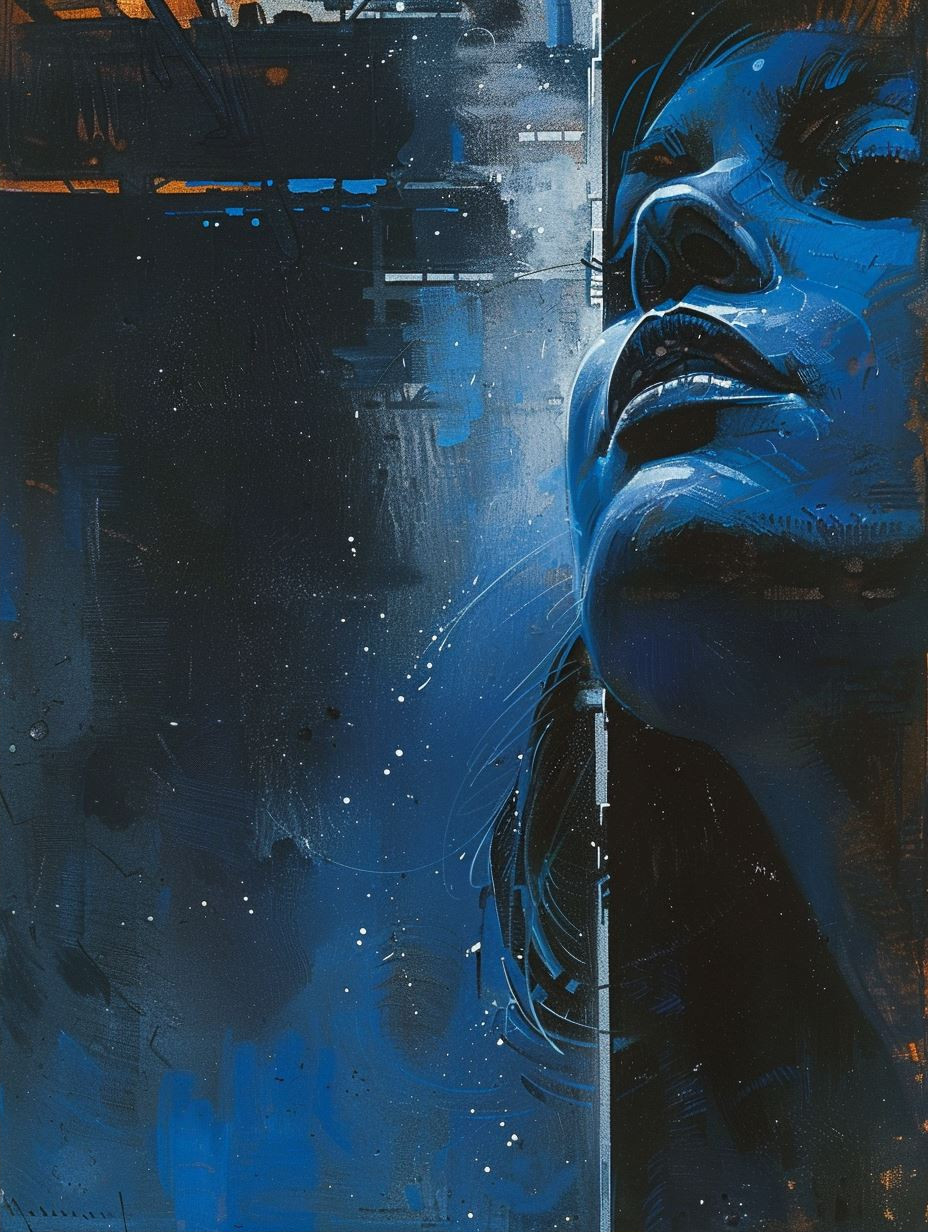 Azure Shadows of Digital Soul - Image 2