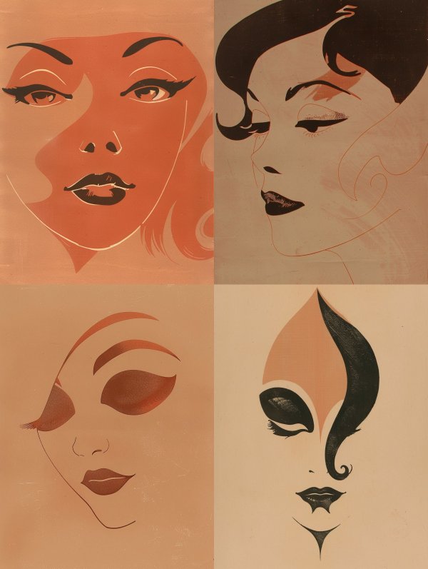 Vintage Glamour Silhouette