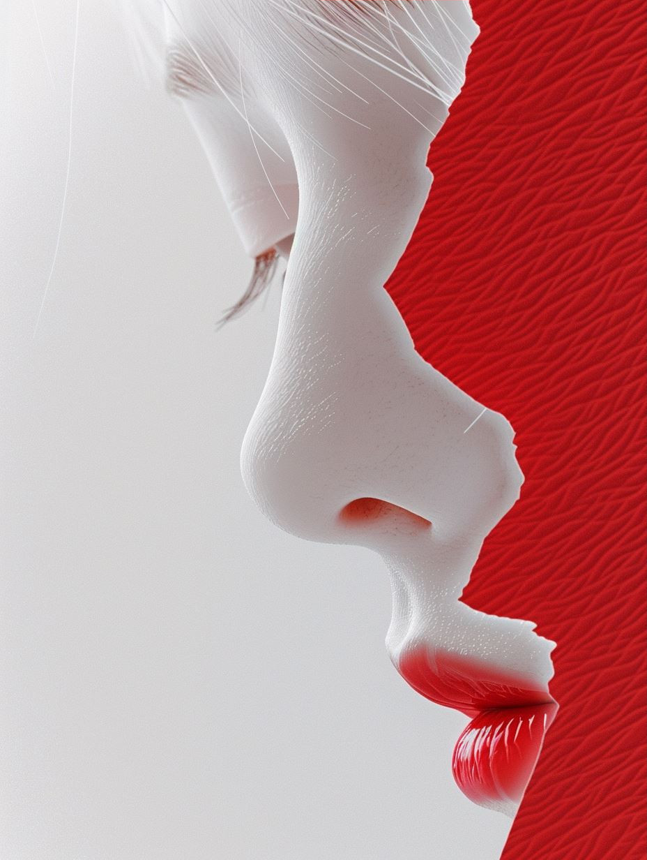 Crimson Layers of Sculpted Silence - Image 3