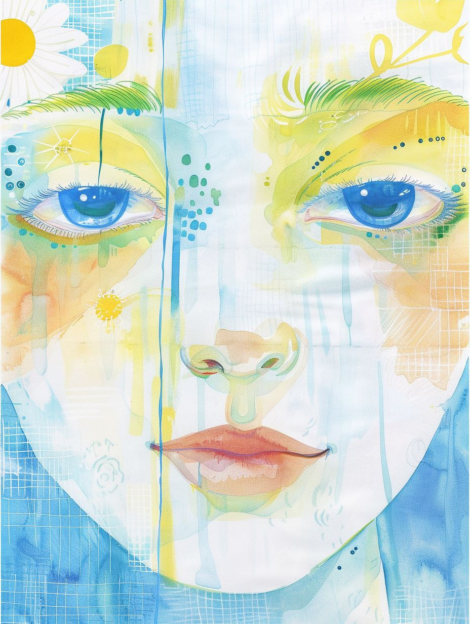 Ethereal Visions in Blue and Gold - Image 3