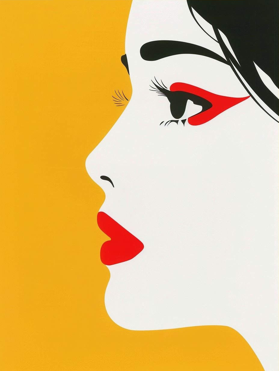Minimalist Modern Asian Portrait - Image 3