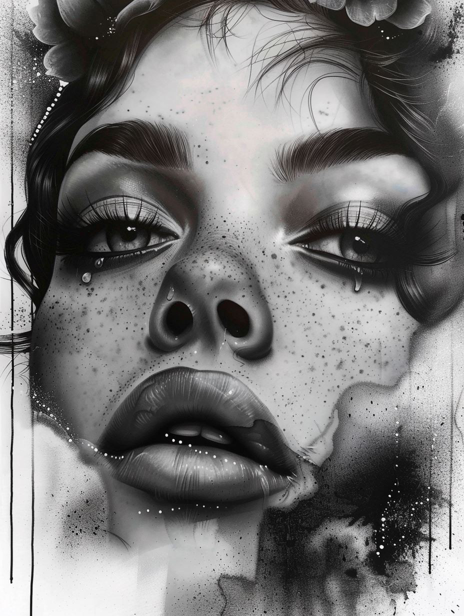 Ethereal Shadows: A Study in Monochrome - Image 3