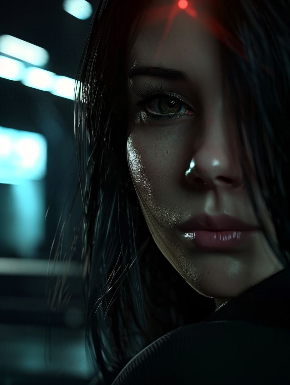 Dark Cinematic Cyberpunk Portraits - Image 3