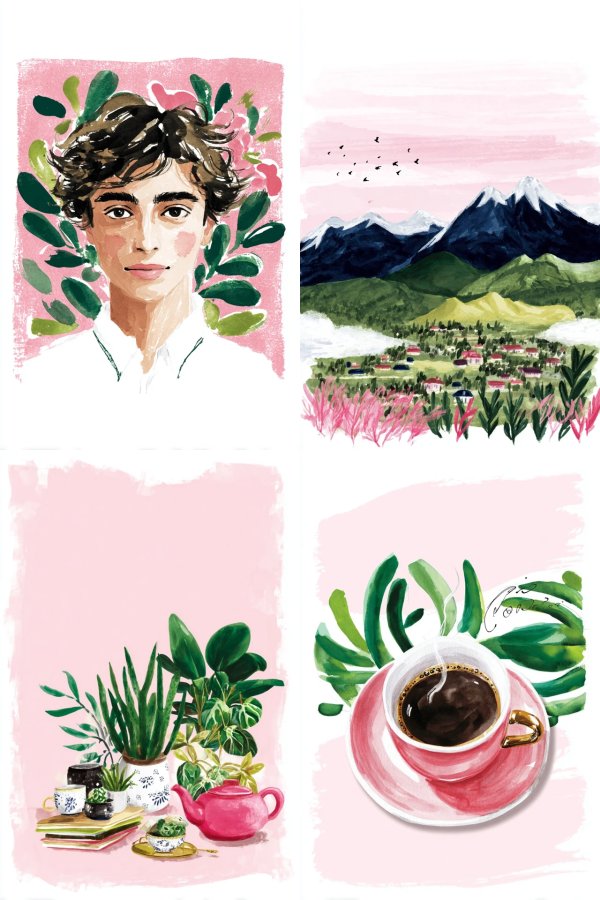 Botanical Youth Portrait