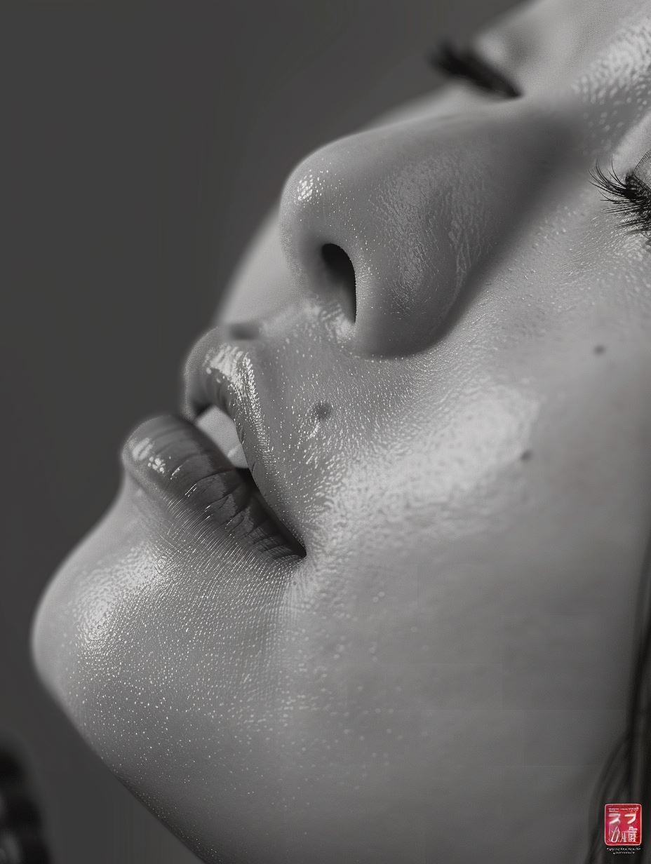 Ethereal Gaze: A Study in Contrast - Image 2