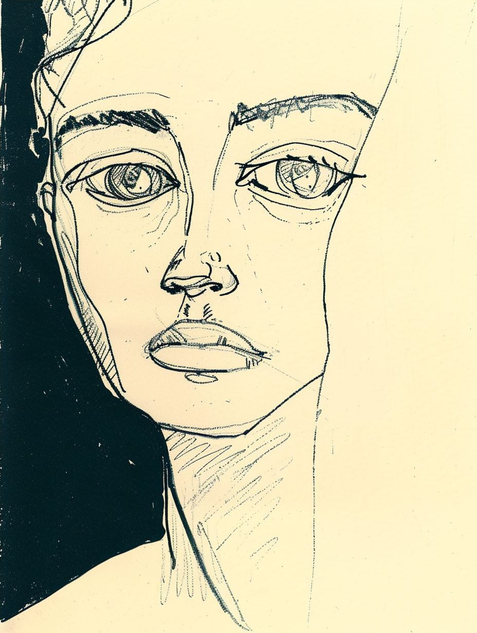 Minimalist Ink Portrait Studies - Image 4