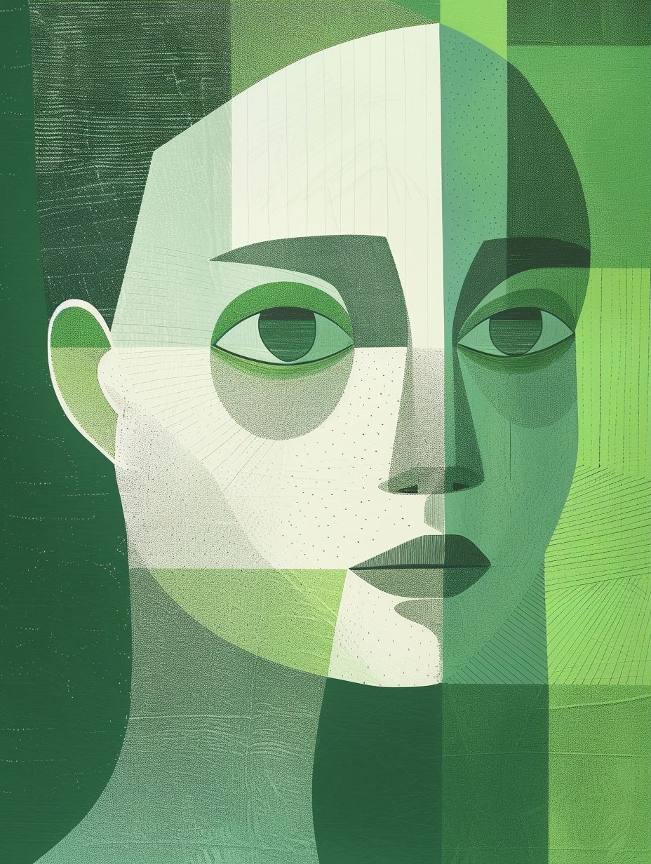 Emerald Geometric Serenity - Image 3
