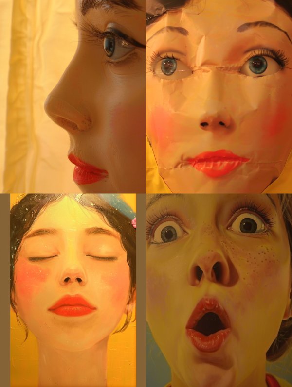 Surrealist Mannequin Expression Study