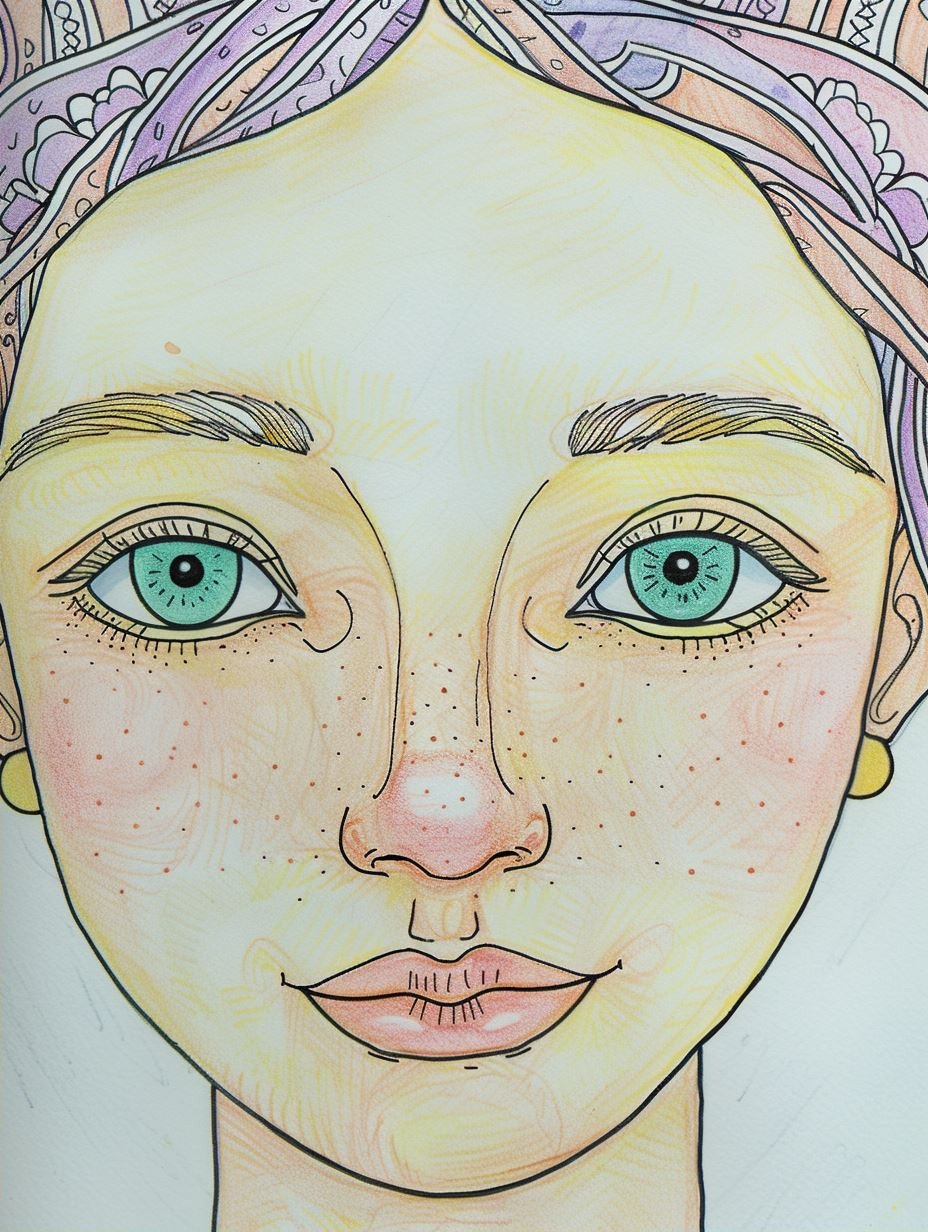 Ethereal Watercolor Maiden Portraits - Image 2