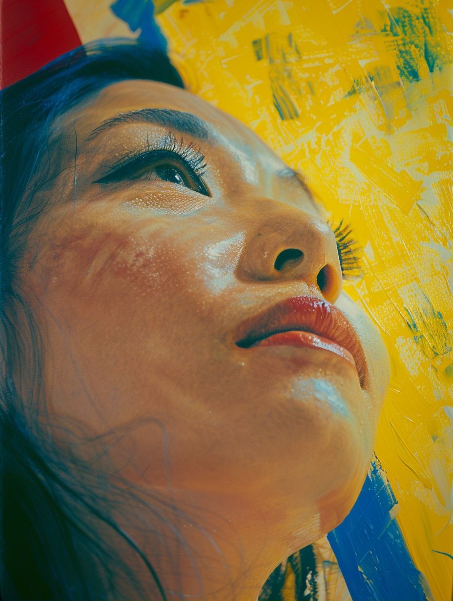 Vibrant Abstract Portrait Study - Image 1