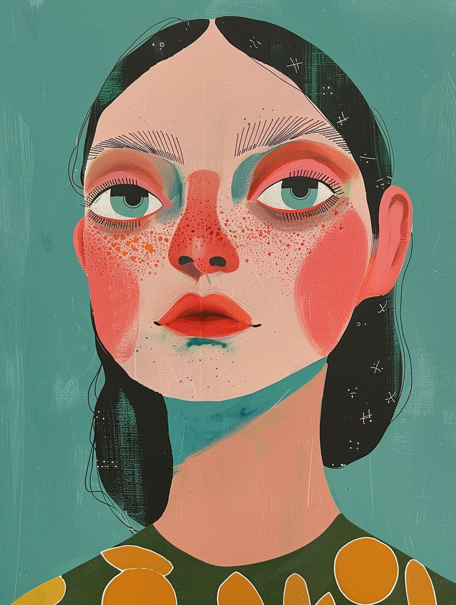 Modern Surrealist Female Portraits - Image 1