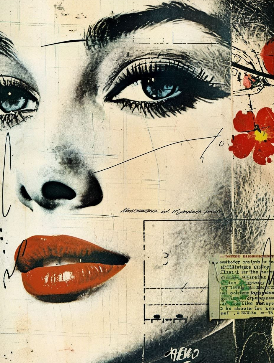 Vintage Pop Art Collage Portraits - Image 3
