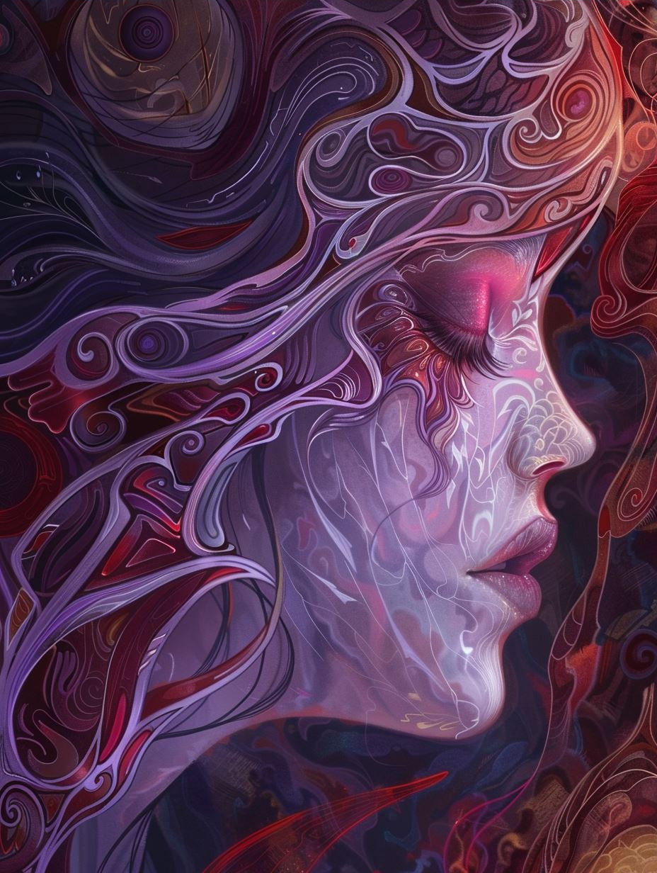 Ornate Ethereal Goddess Portrait - Image 3